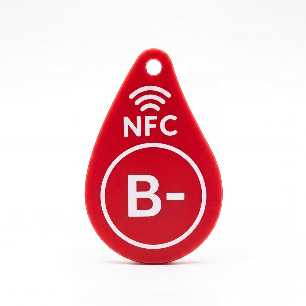Blood Type Keychain Red Cross Fundraiser