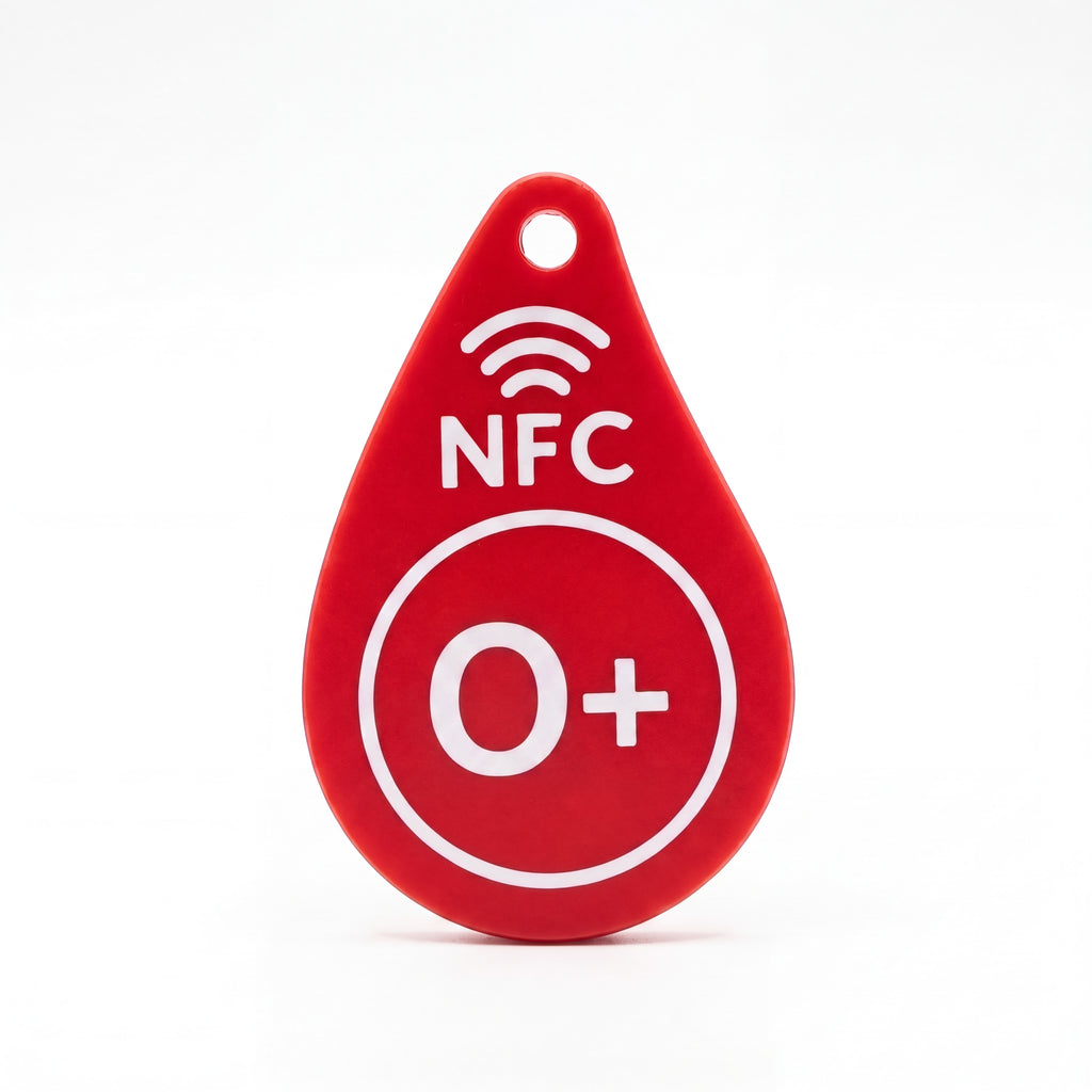 Blood Type Keychain Red Cross Fundraiser
