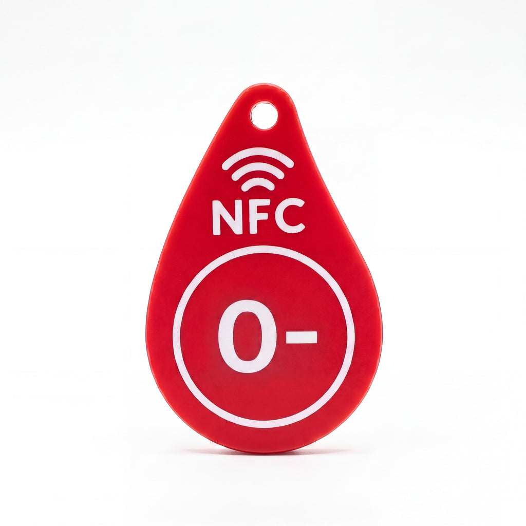 Blood Type Keychain Red Cross Fundraiser